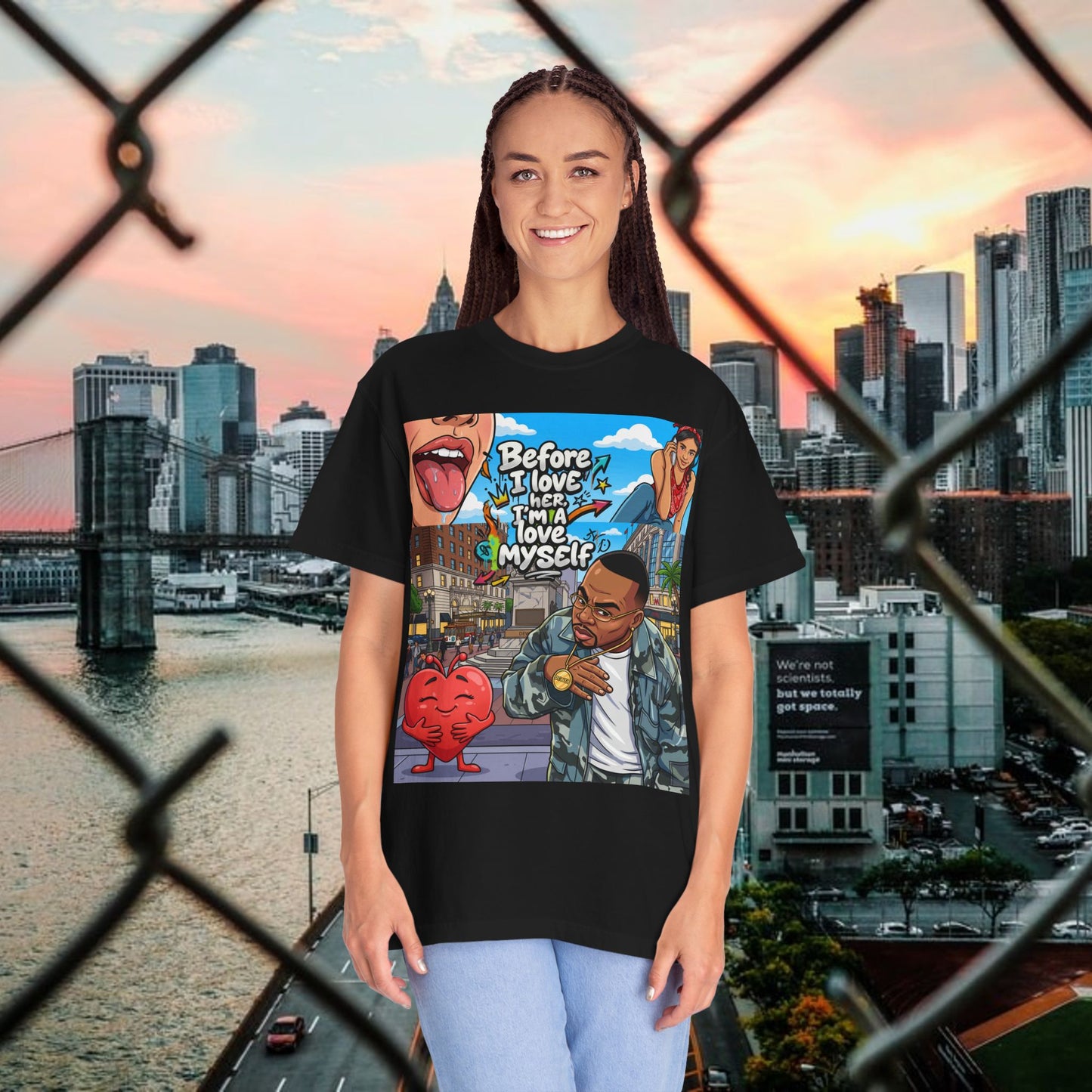 love yourself graphic tee — inspirational self-love t-shirt