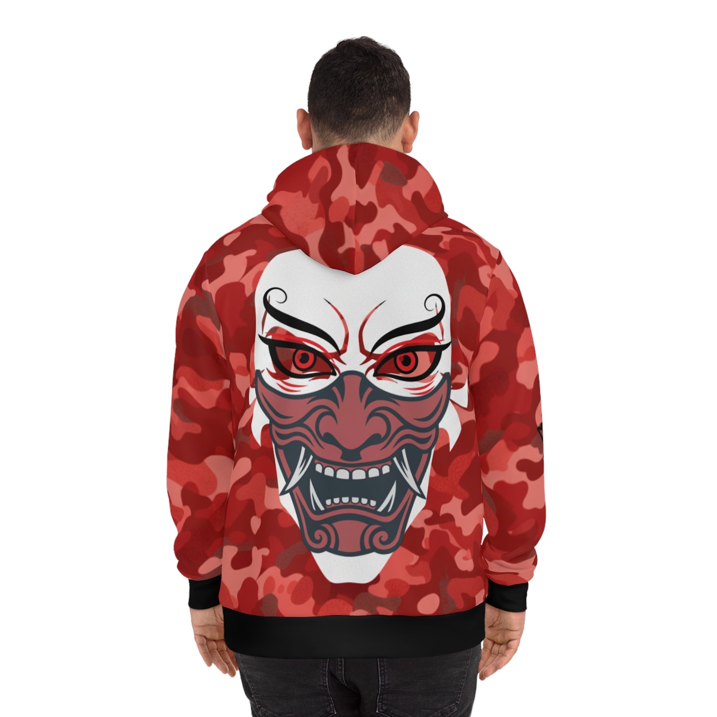 red camo "aoi hoshi" oni hoodie