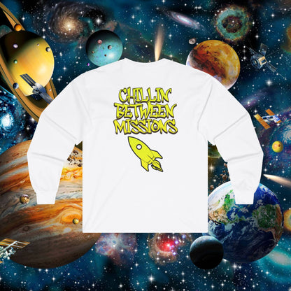 Space Cadet Long Sleeve Tee Unisex | Chill Society Space Tee | Unisex Sci-Fi Graphic Shirt | Space Mission Long Sleeve Tee | Casual Space Streetwear Tee