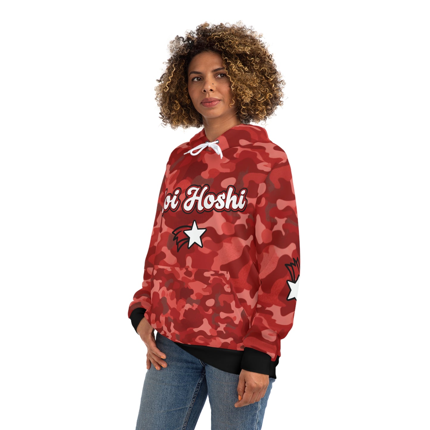 red camo "aoi hoshi" oni hoodie