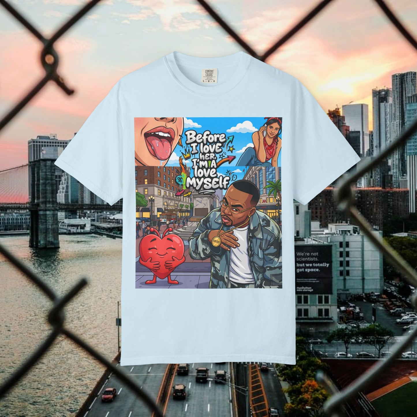 love yourself graphic tee — inspirational self-love t-shirt