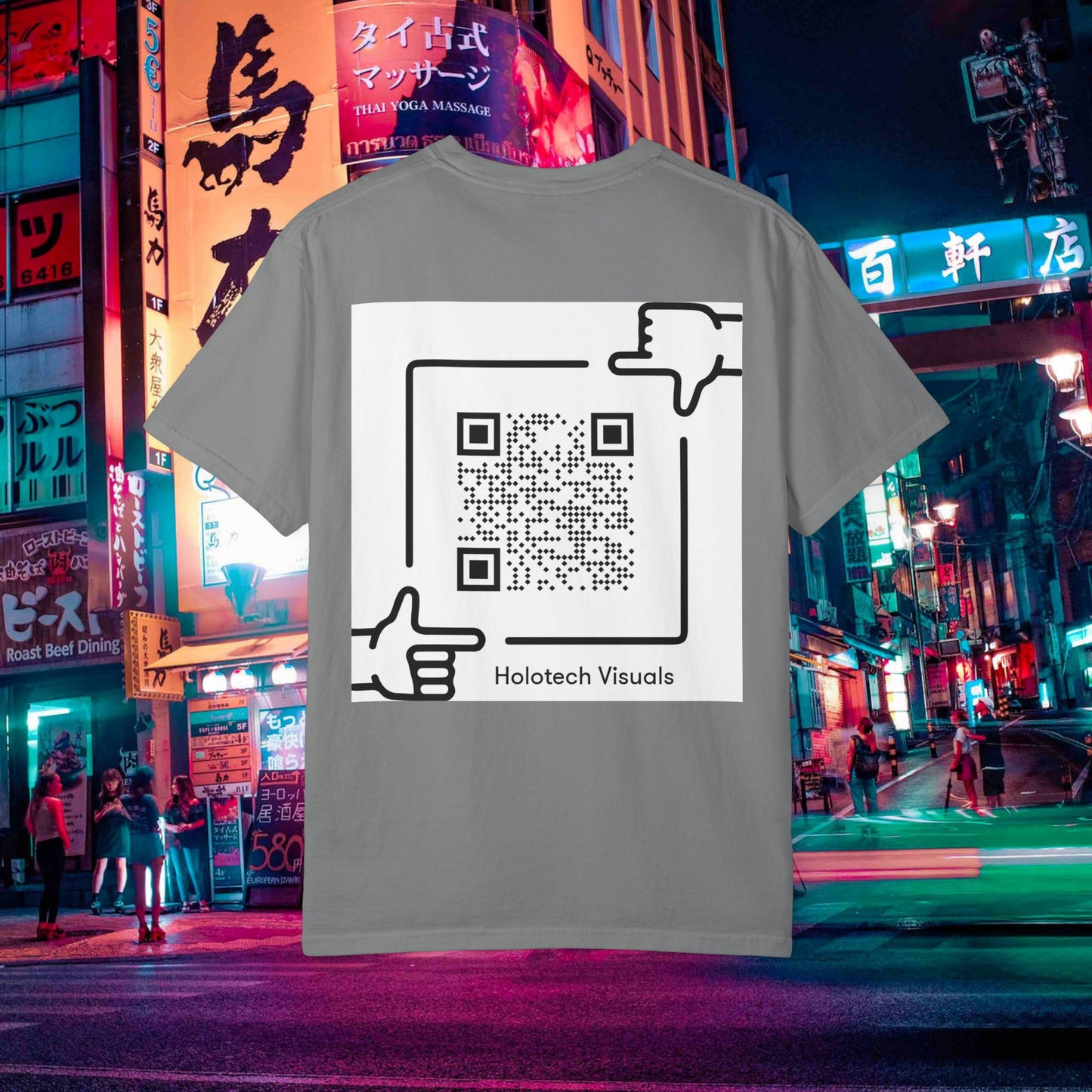graphic t-shirt — "drinking don p" retro rap album art tee (qr back)