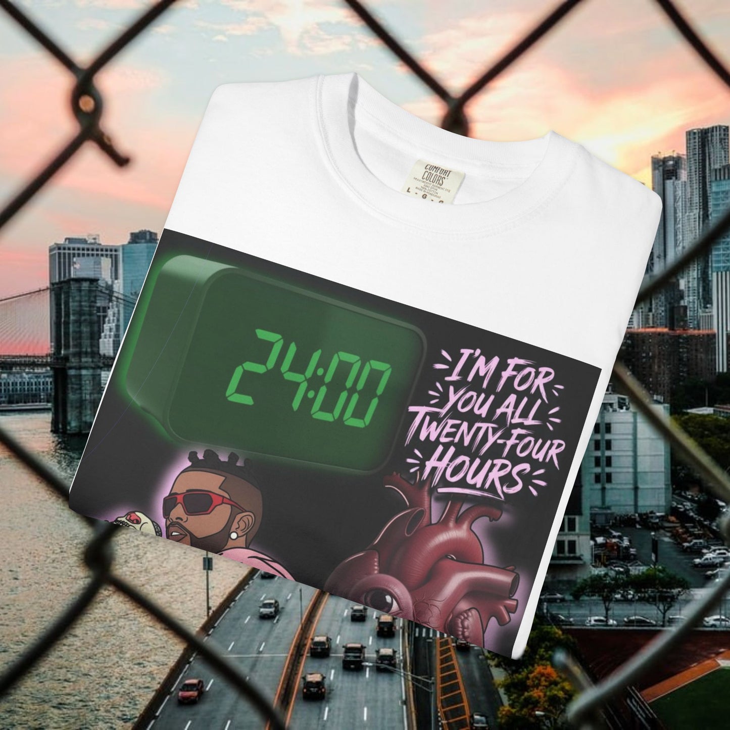 urban graphic t-shirt: fresh style & qr code