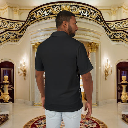 "Black Gold"Hawaiian Camp Shirt