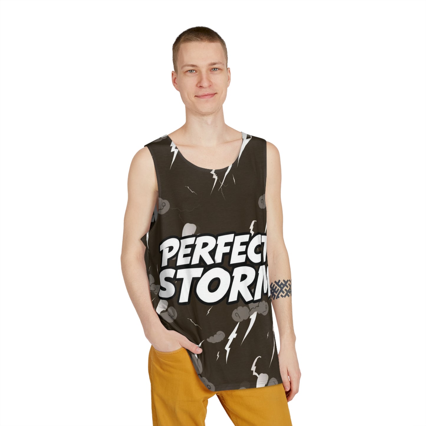 storm clouds lightning tank top