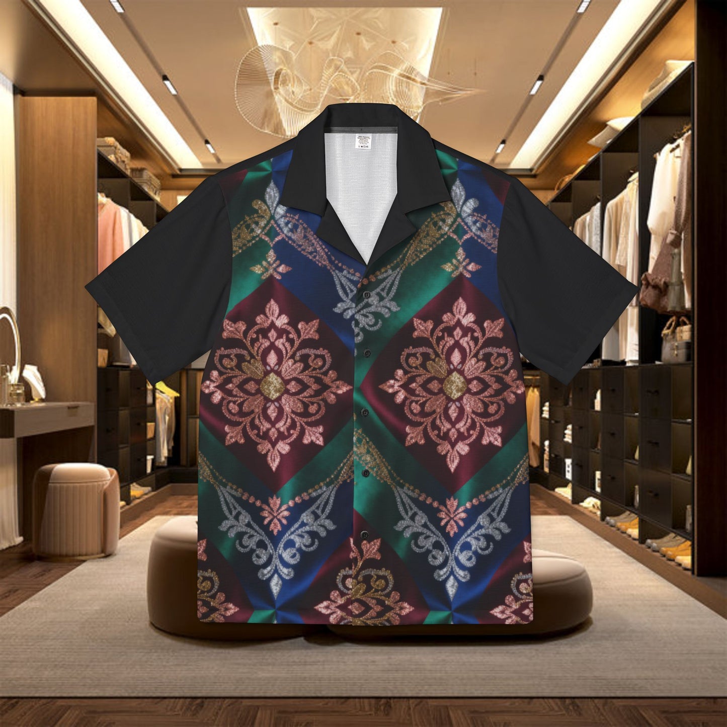 floral hawaiian camp shirt