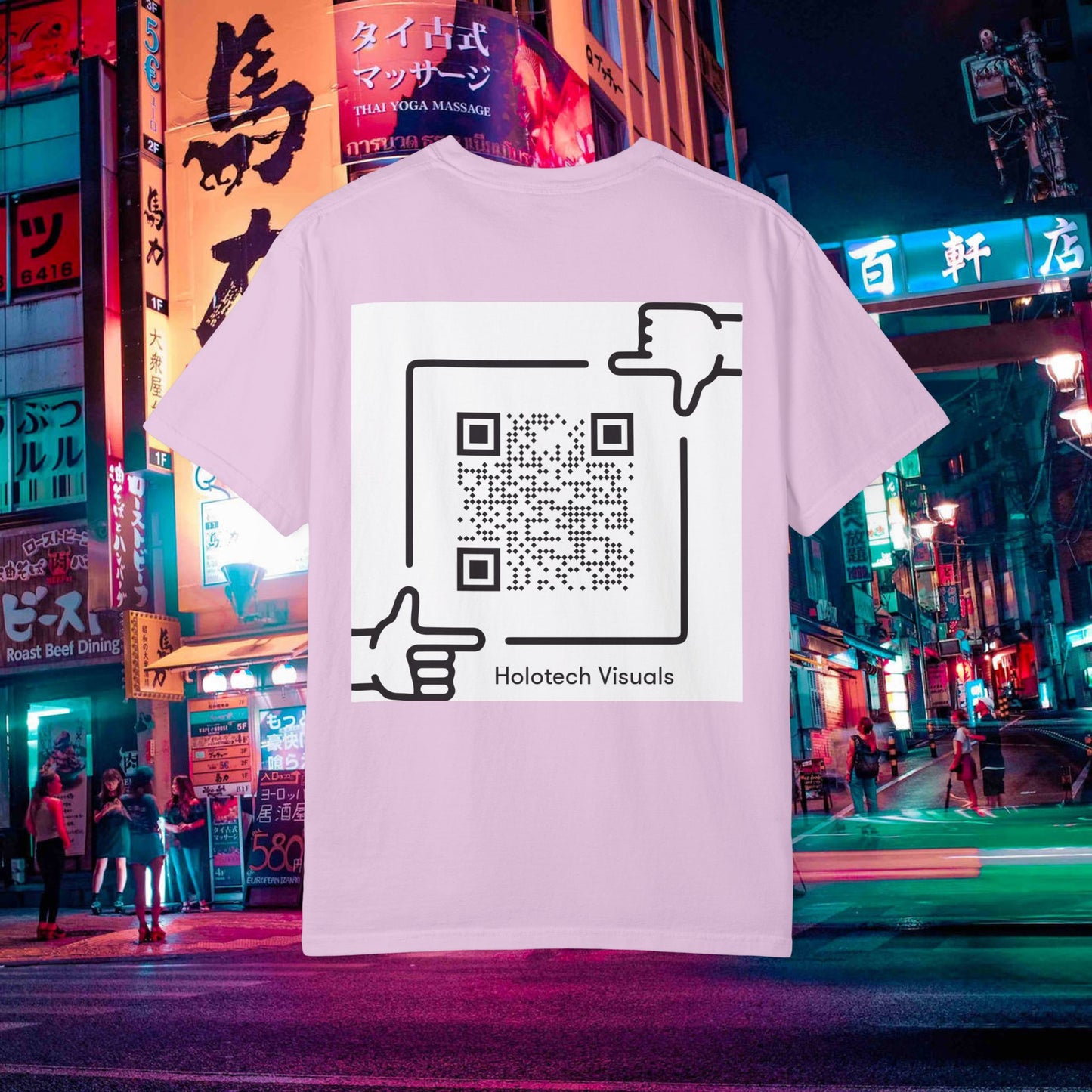 graphic t-shirt — "drinking don p" retro rap album art tee (qr back)