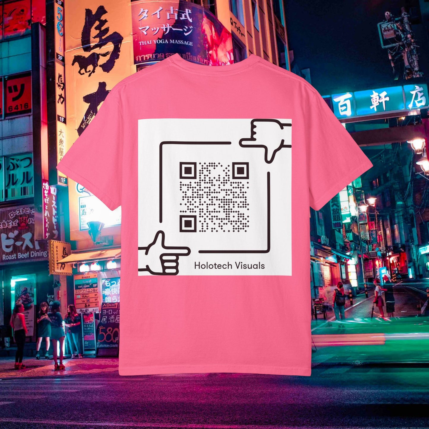 graphic t-shirt — "drinking don p" retro rap album art tee (qr back)