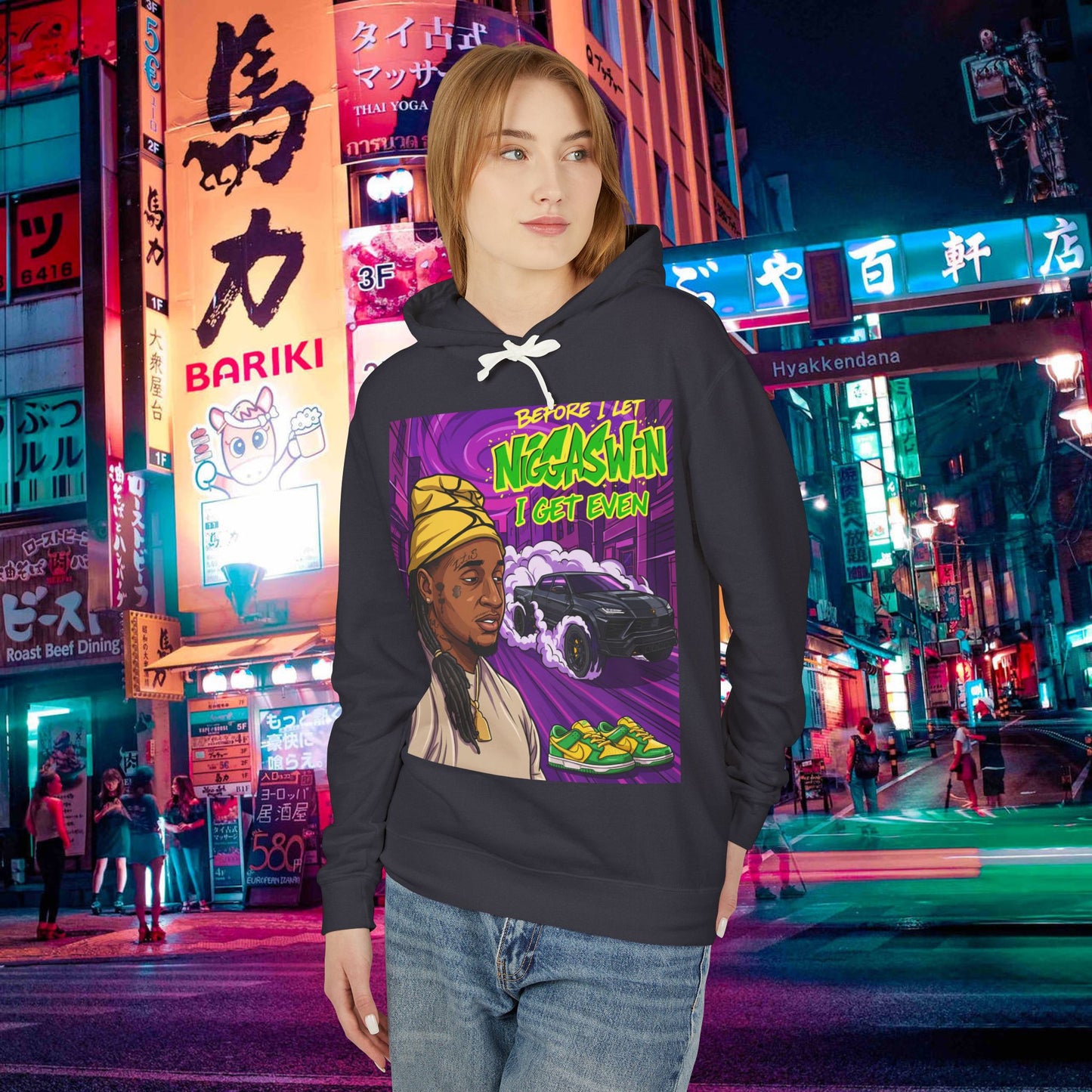 unisex lightweight hooded sweatshirt