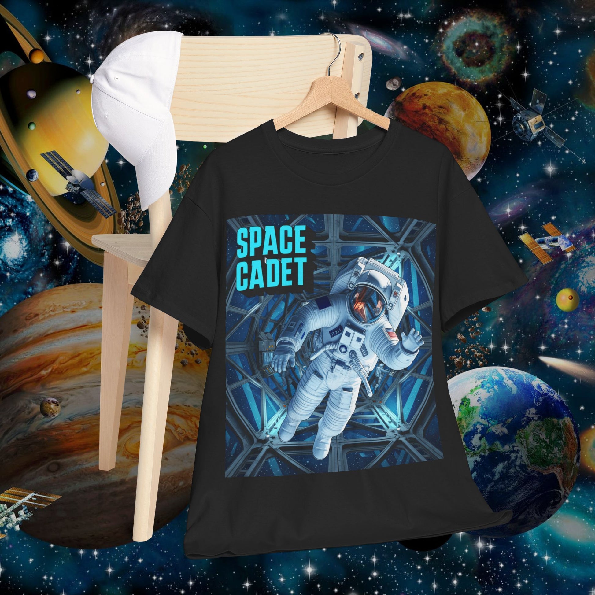 Space Cadet T-Shirt Astronaut Graphic | Chill Society Space Tee | Unisex Astronaut Streetwear Shirt | Graphic Space T-Shirt | Casual Space Crew Tee