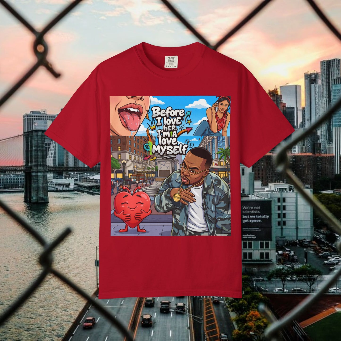 love yourself graphic tee — inspirational self-love t-shirt