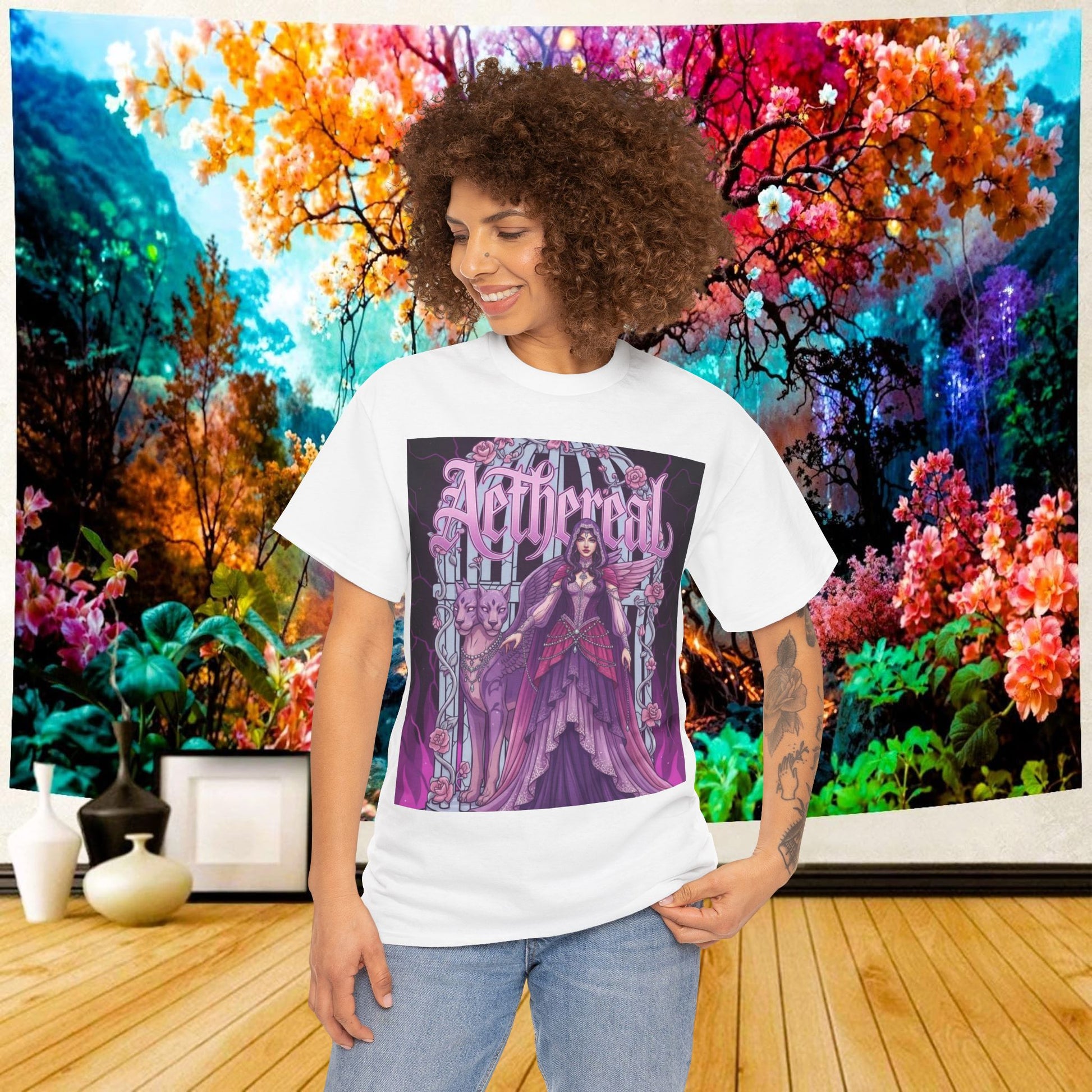 Aetherial Dream Tee Mystical Vibes | Chill Society Mystical Tee | Aetherial Graphic Shirt | Mystical Vibes Unisex Tee | Dream Inspired Streetwear Tee