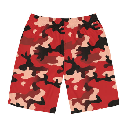 Red Camo Men's Board Shorts