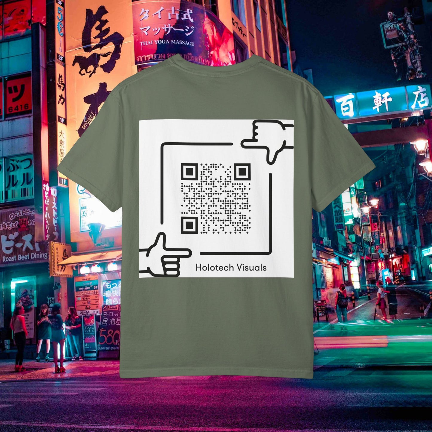 graphic t-shirt — "drinking don p" retro rap album art tee (qr back)