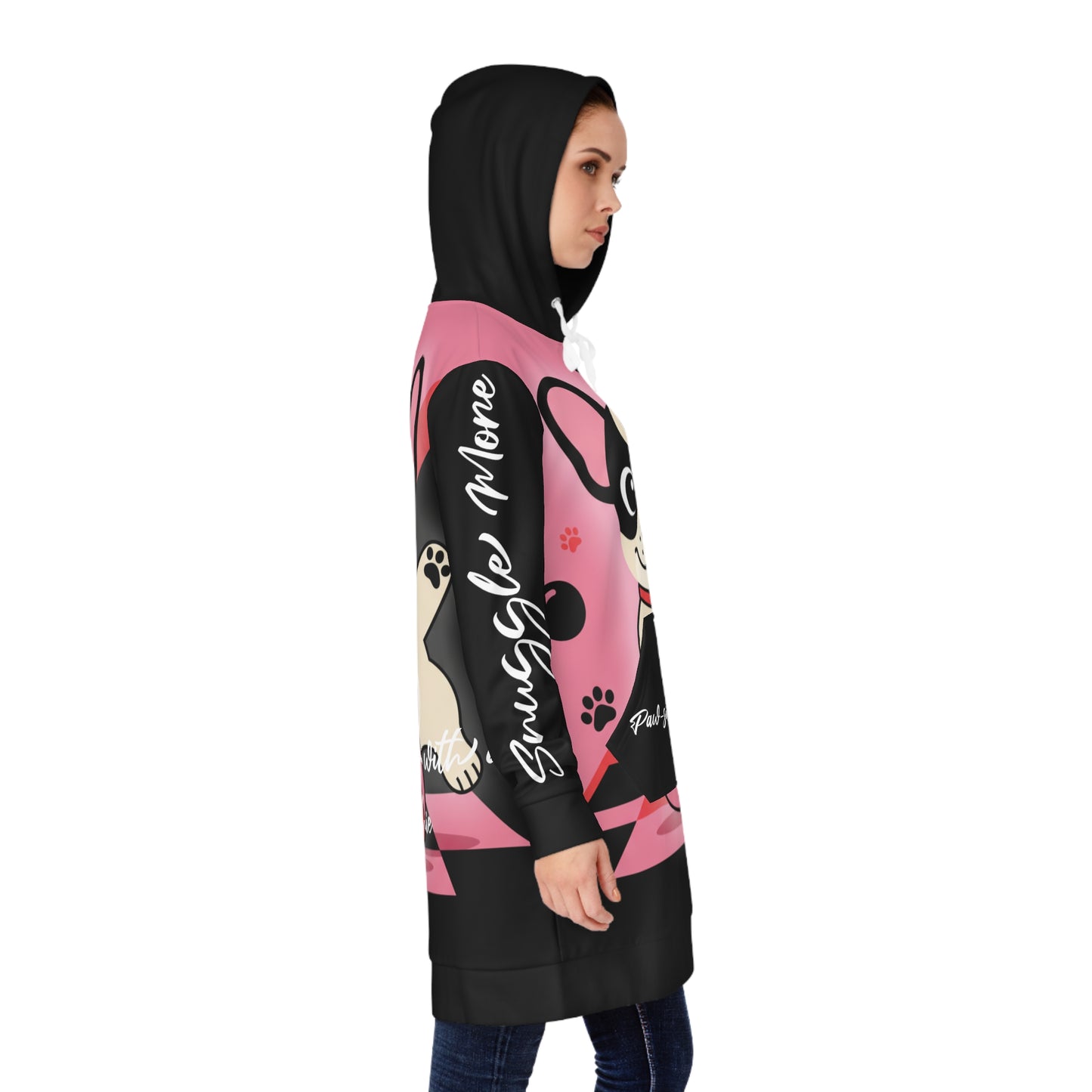 "paws-itively adorable" droodie (dress + hoodie)