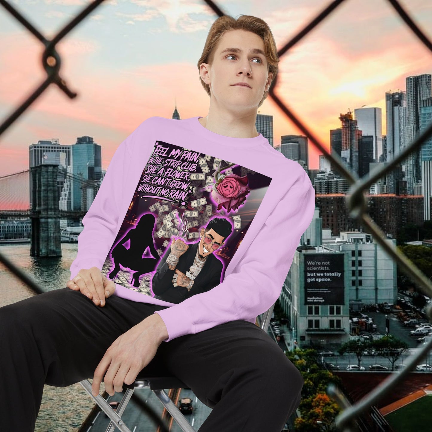 urban graphic t-shirt: fresh style & qr code