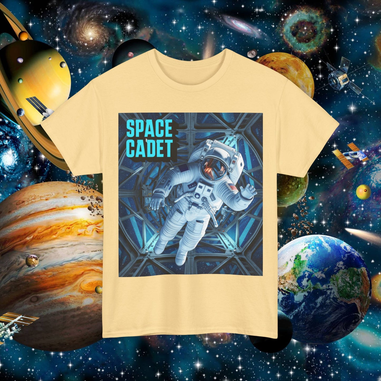 space cadet t-shirt astronaut graphic | chill society space tee | unisex astronaut streetwear shirt | graphic space t-shirt | casual space crew tee