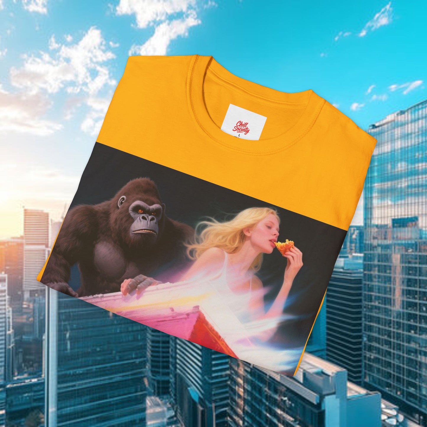 chill society t-shirt — relaxed vibes graphic tee