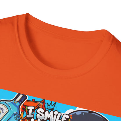 Graphic Tee — 'I Smile While They Stare and Hate' Tattooed Rider