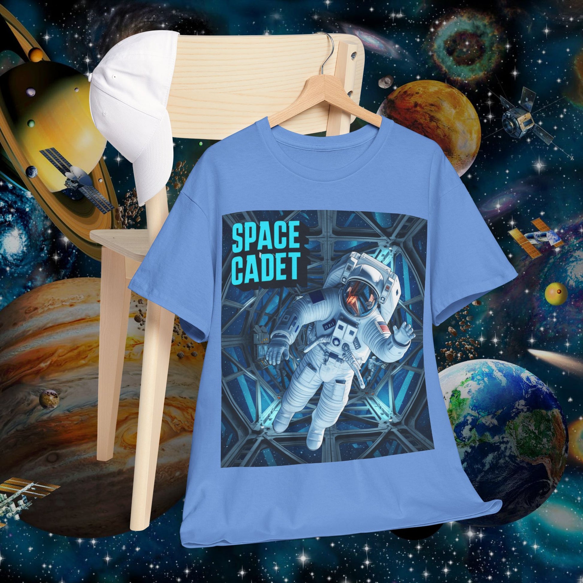 Space Cadet T-Shirt Astronaut Graphic | Chill Society Space Tee | Unisex Astronaut Streetwear Shirt | Graphic Space T-Shirt | Casual Space Crew Tee