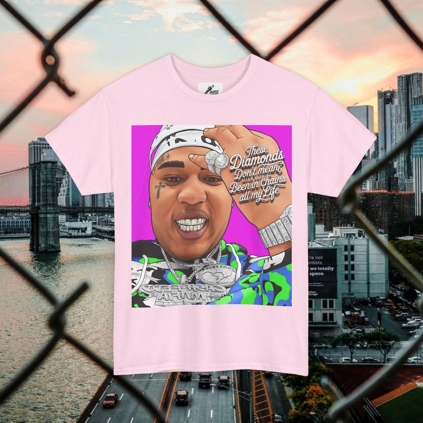 urban graphic t-shirt: fresh style & qr code