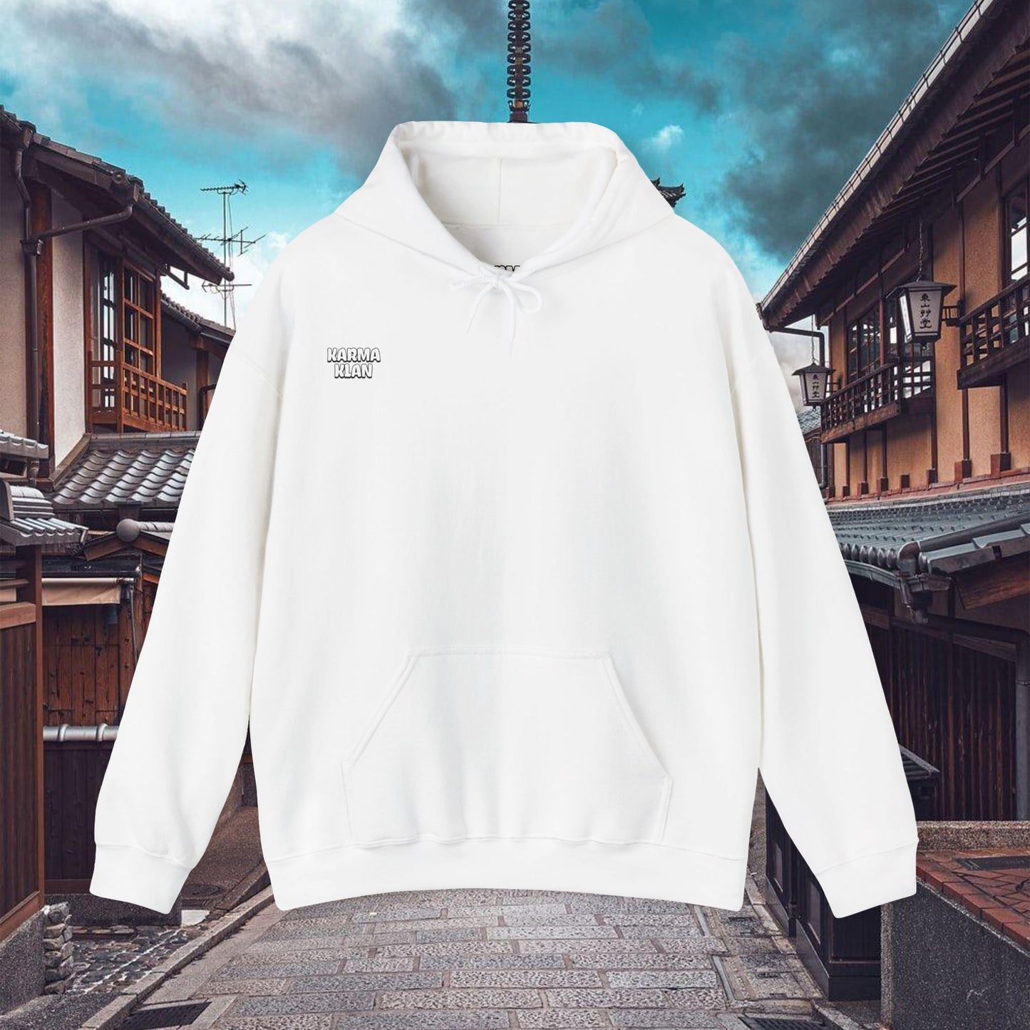 samurai graphic hoodie bushido never sleeps | chill society samurai hoodie | unisex japanese streetwear pullover | bushido graphic hoodie | white samurai sweatshirt