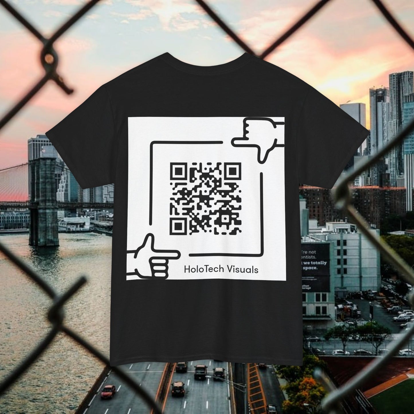 graphic t-shirt - holotech visuals limited edition collectible art