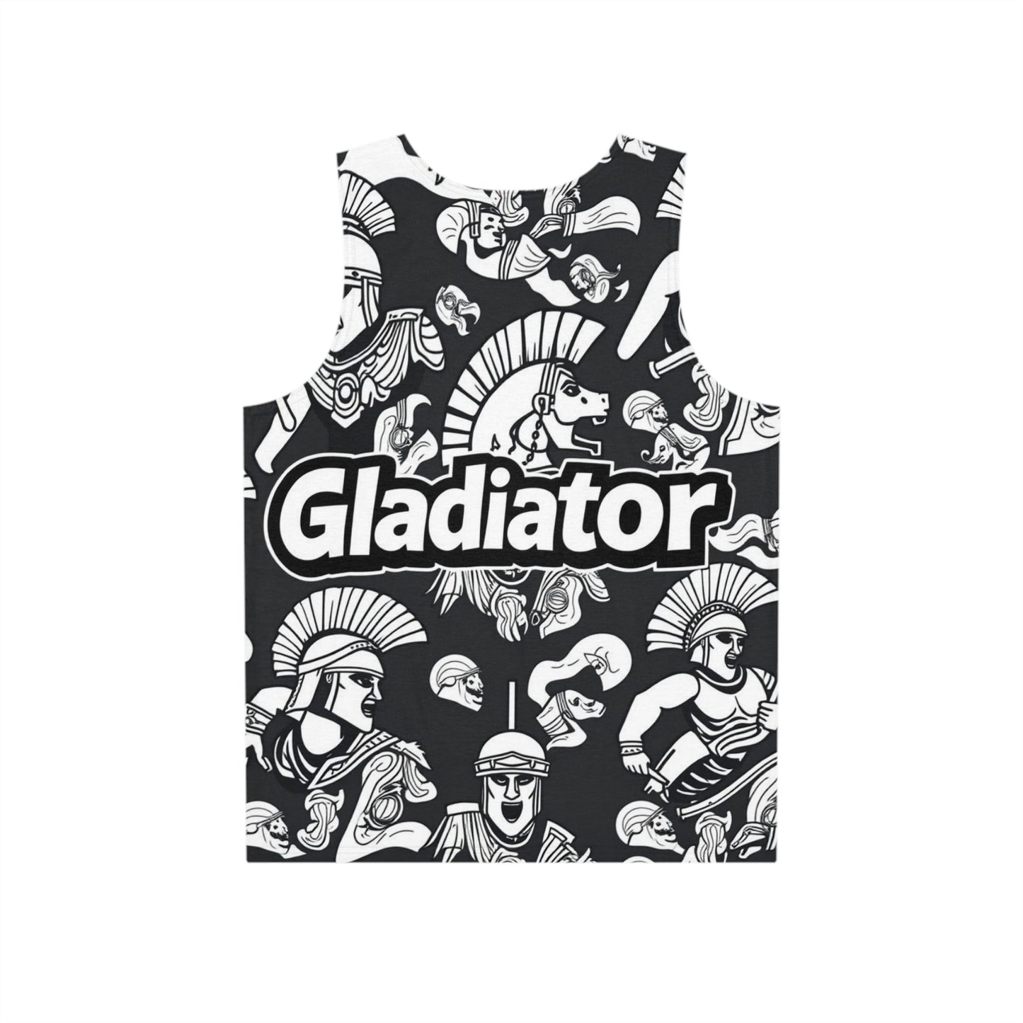 gladiator pattern men's tank top