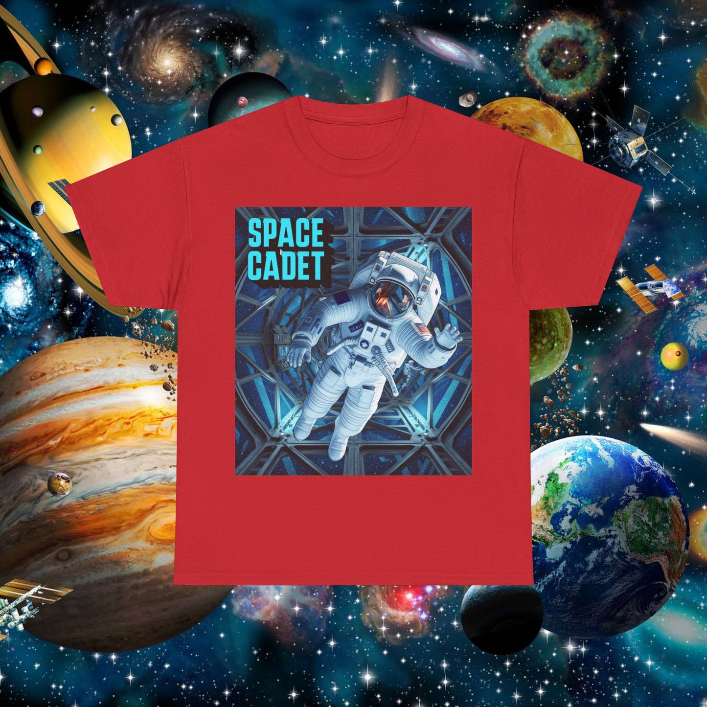 space cadet t-shirt astronaut graphic | chill society space tee | unisex astronaut streetwear shirt | graphic space t-shirt | casual space crew tee
