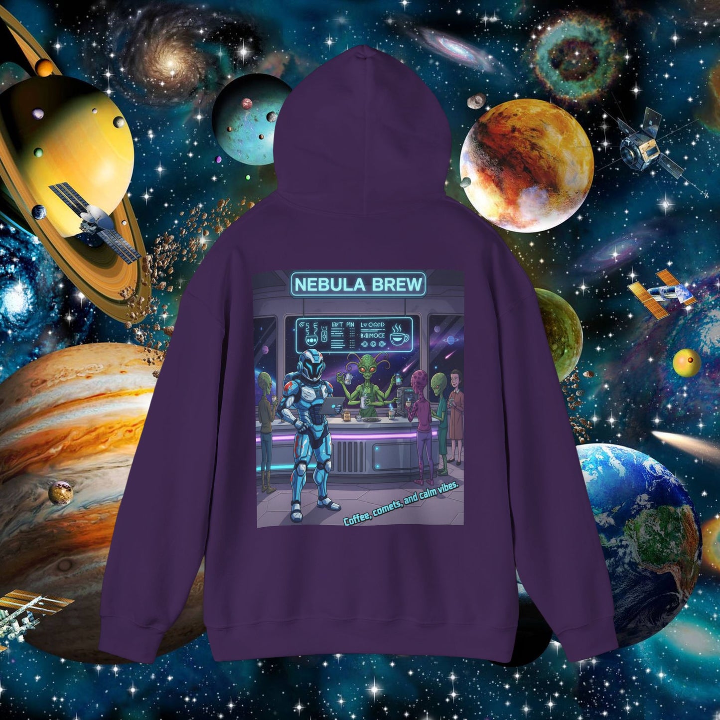 space street hoodie retro sci-fi | chill society space hoodie | unisex sci-fi pullover | retro streetwear hoodie | space graphic unisex hoodie