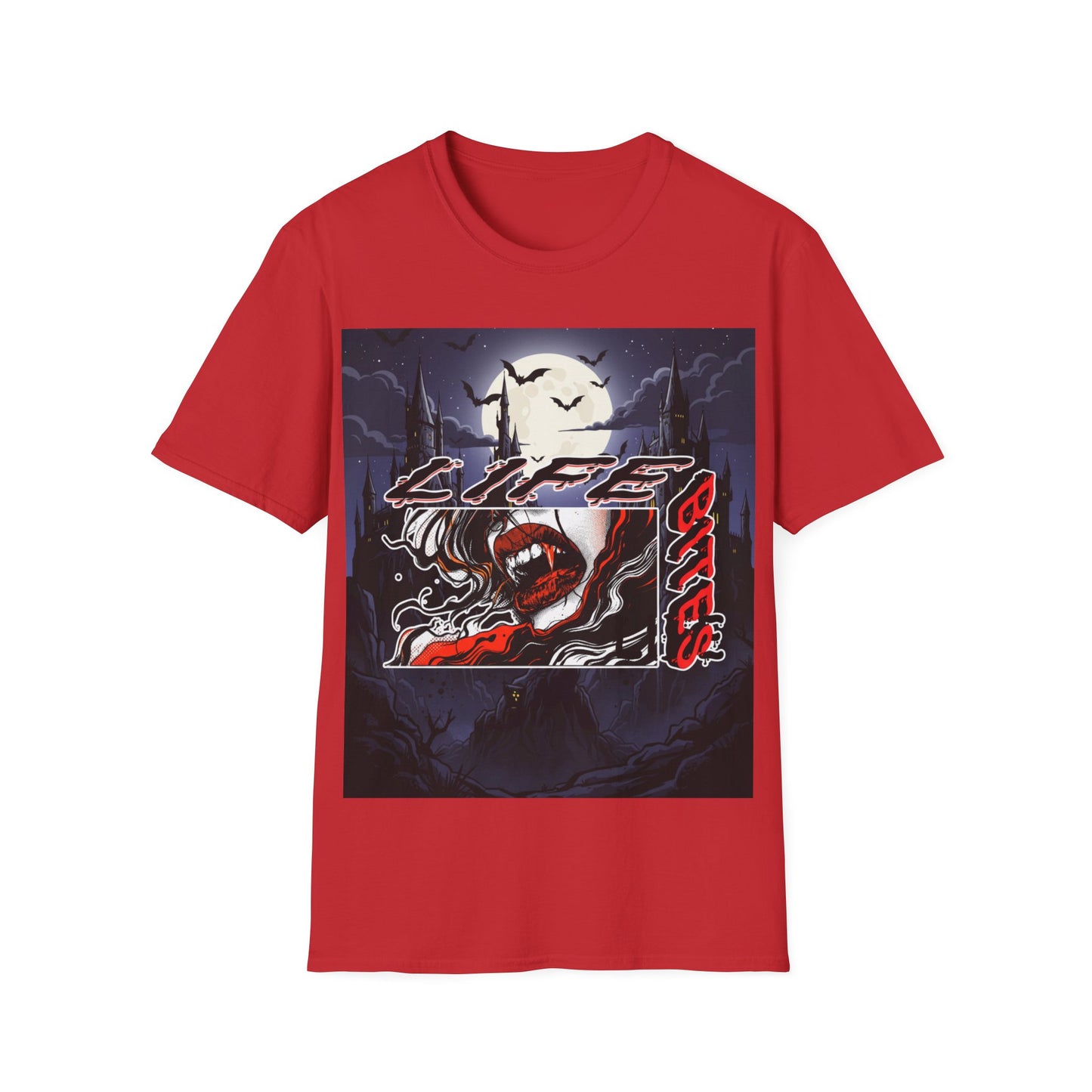 vampire night t-shirt — gothic moonlit graphic tee