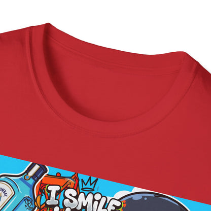 Graphic Tee — 'I Smile While They Stare and Hate' Tattooed Rider