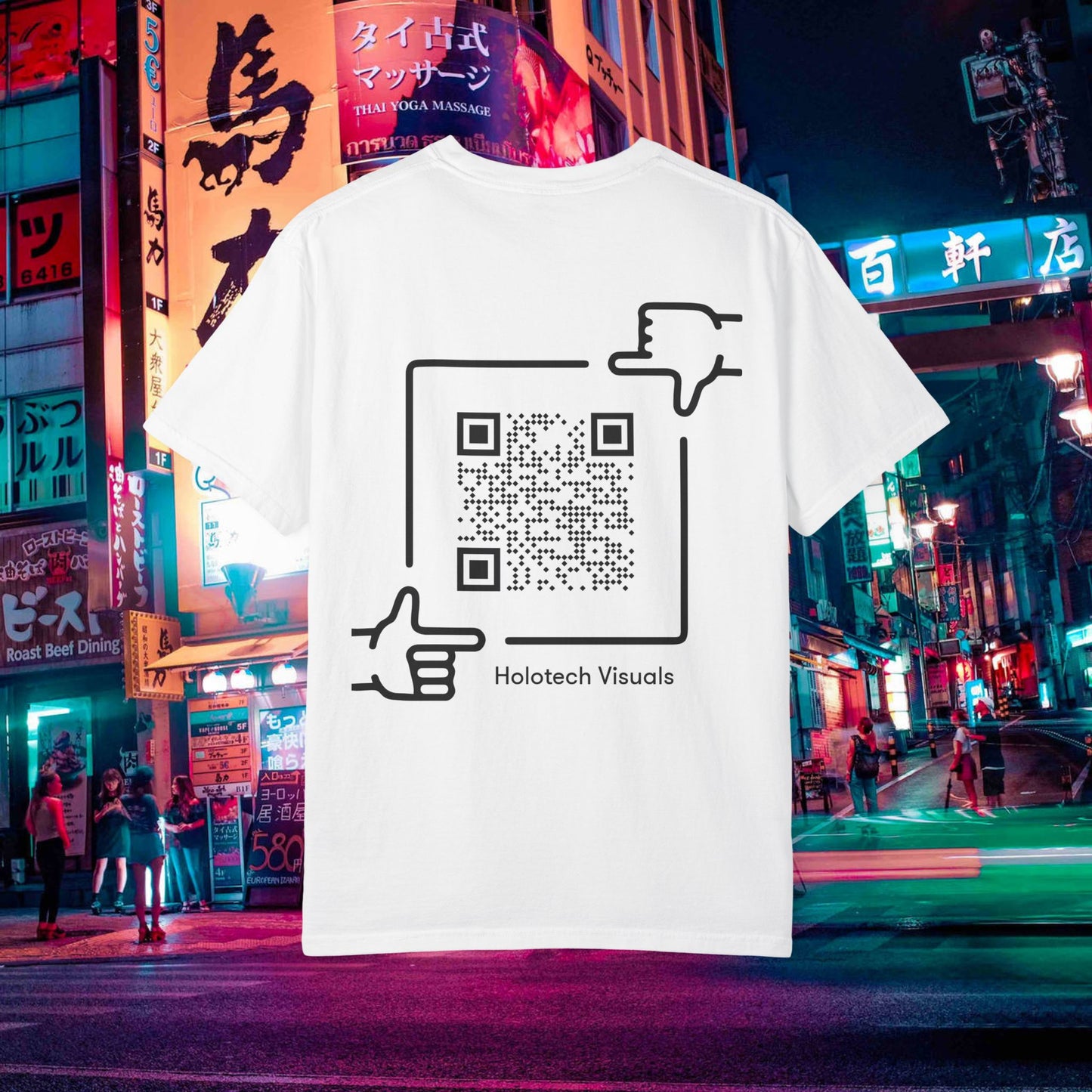 graphic t-shirt — "drinking don p" retro rap album art tee (qr back)