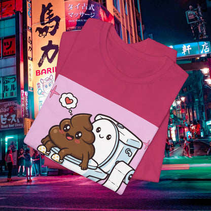 Making Room For More Tacos T‑Shirt — Cute Toilet & Taco Cartoon Tee