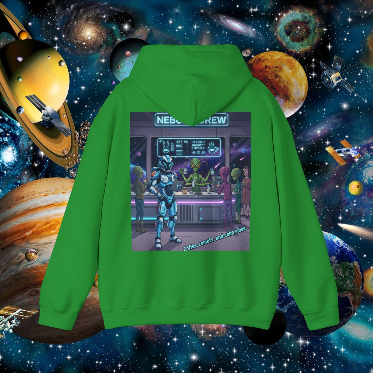 space street hoodie retro sci-fi | chill society space hoodie | unisex sci-fi pullover | retro streetwear hoodie | space graphic unisex hoodie