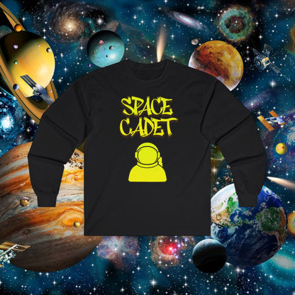 Space Cadet Long Sleeve Tee Unisex | Chill Society Space Tee | Unisex Sci-Fi Graphic Shirt | Space Mission Long Sleeve Tee | Casual Space Streetwear Tee