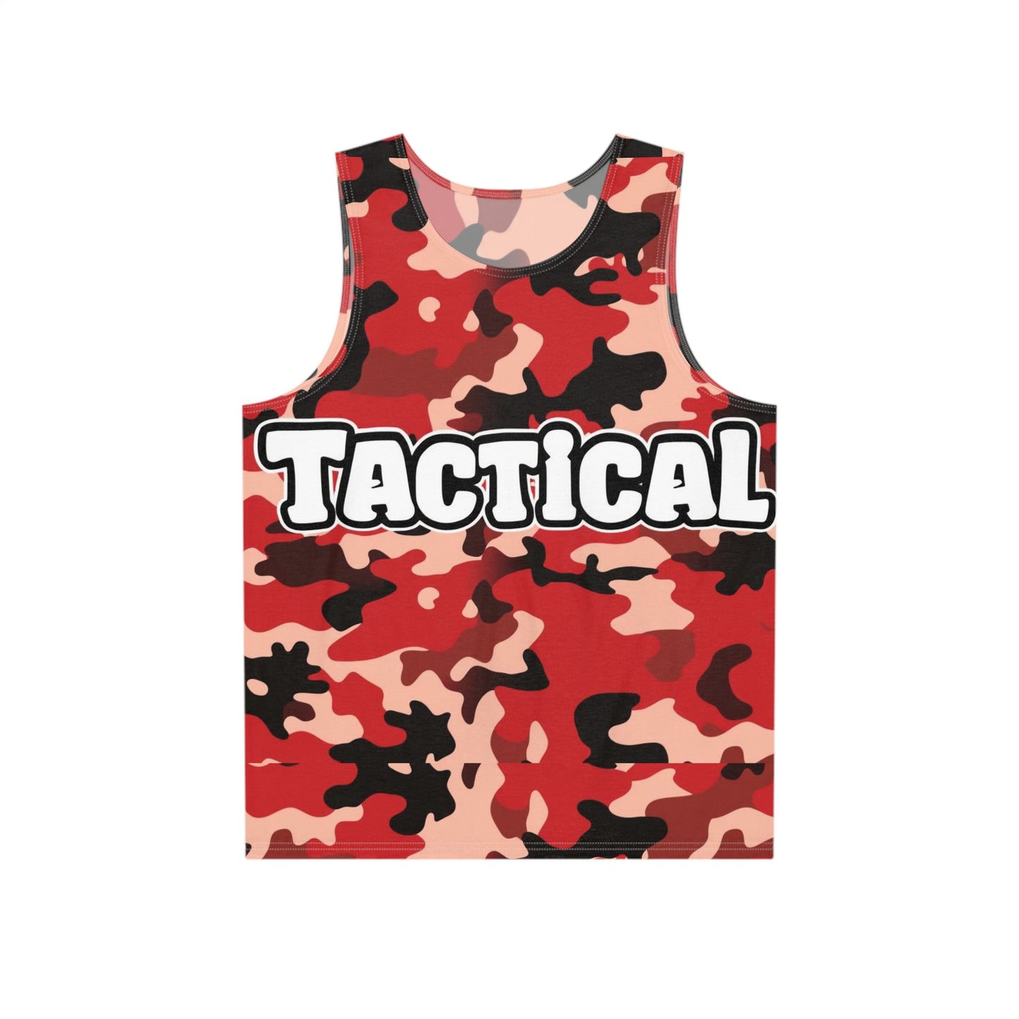 red camo men's tank top