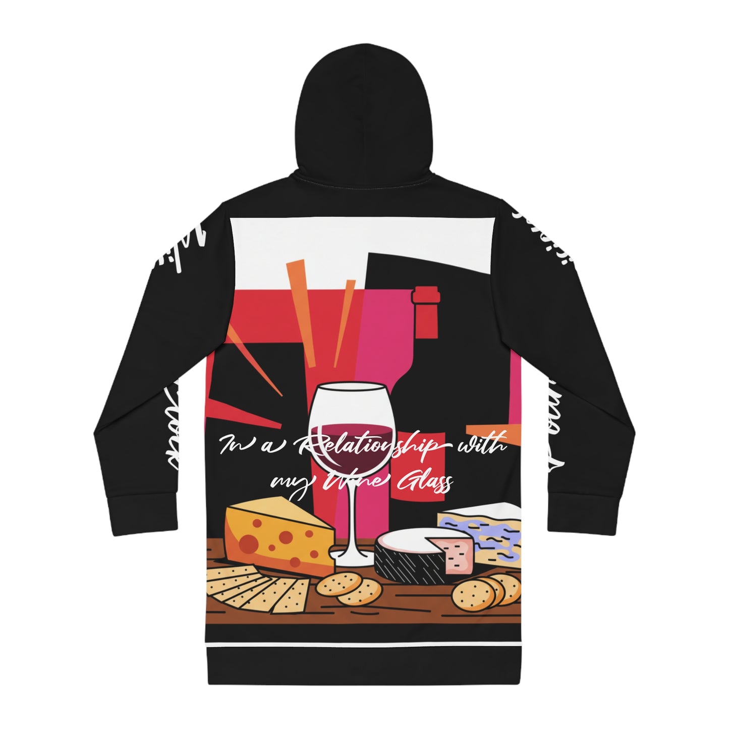 "sip happens" droodie (dress + hoodie)