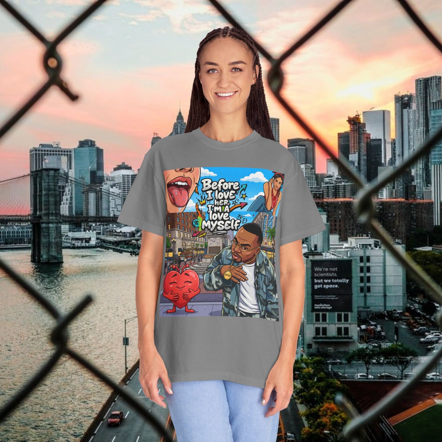 love yourself graphic tee — inspirational self-love t-shirt