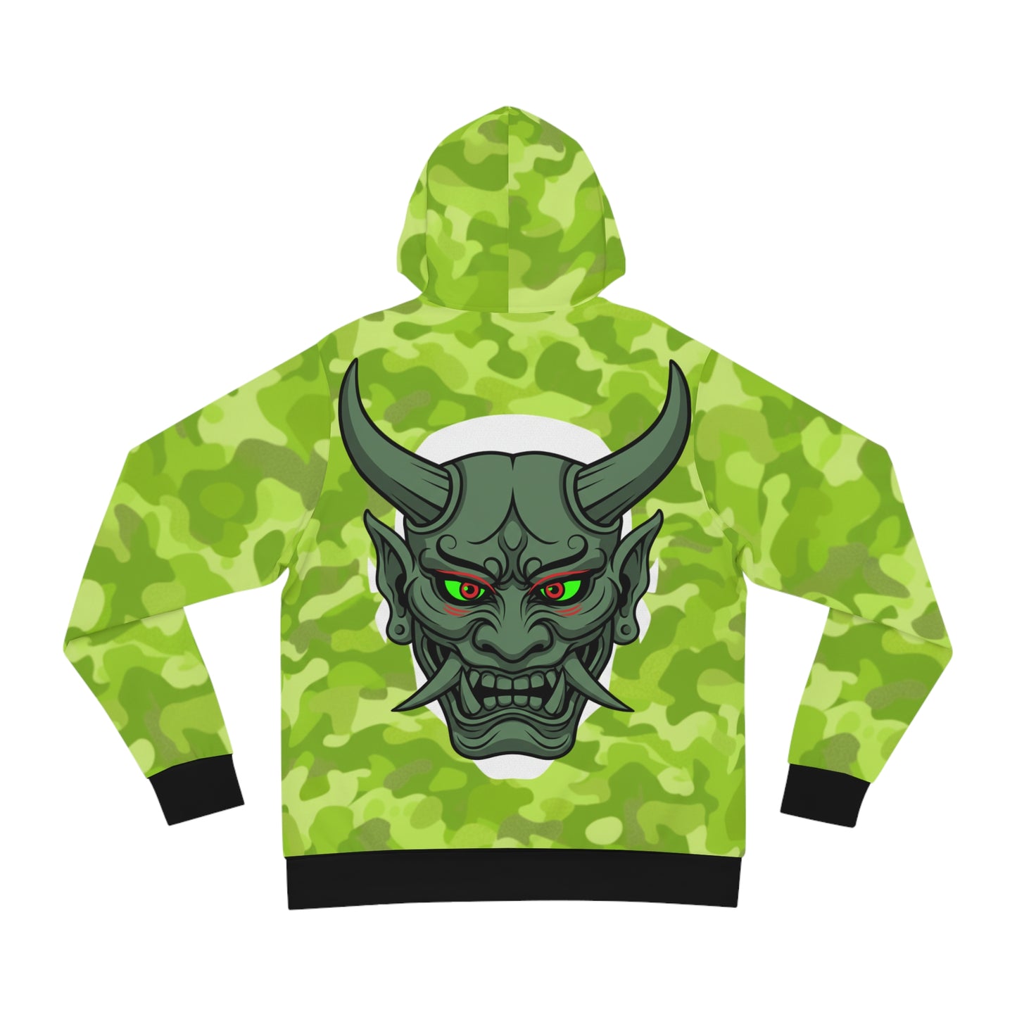 pear green camo "aoi hoshi" oni hoodie