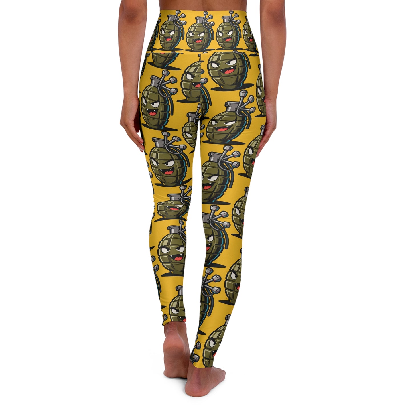 cartoon combat leggings high waisted yoga leggings
