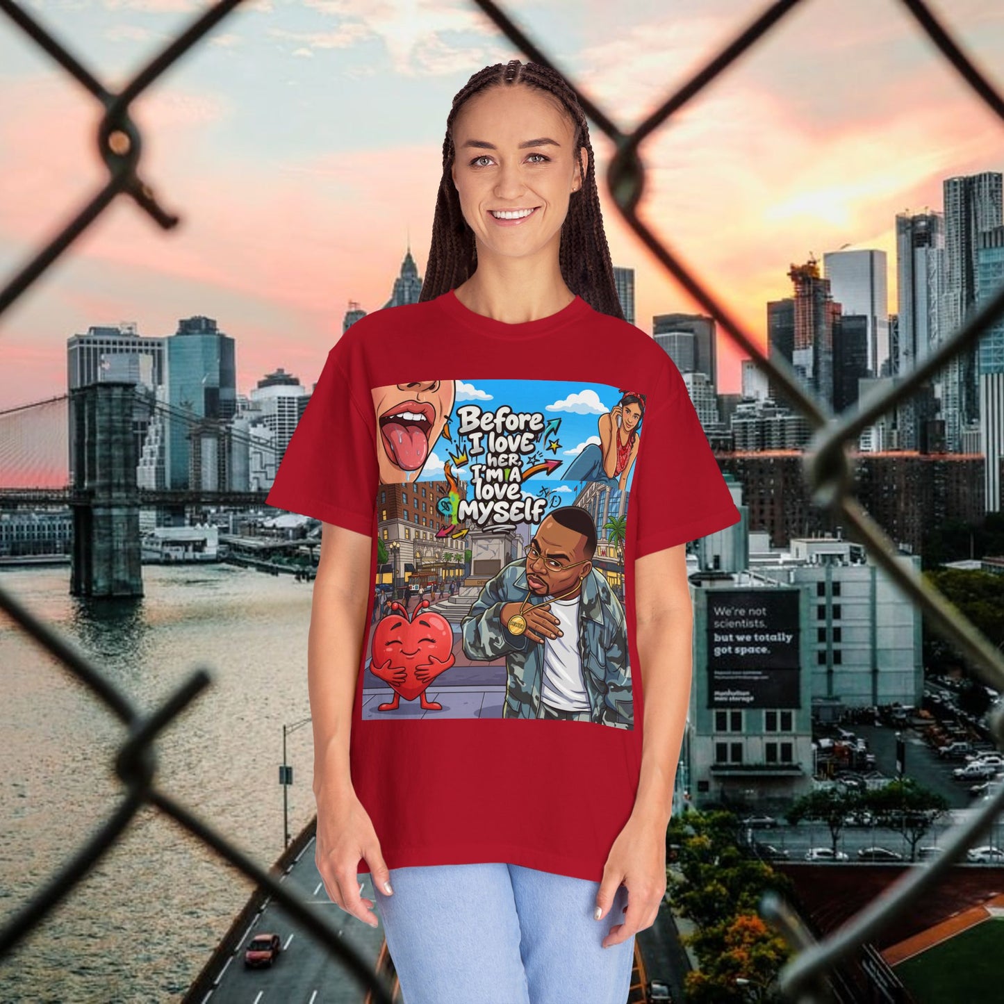 love yourself graphic tee — inspirational self-love t-shirt