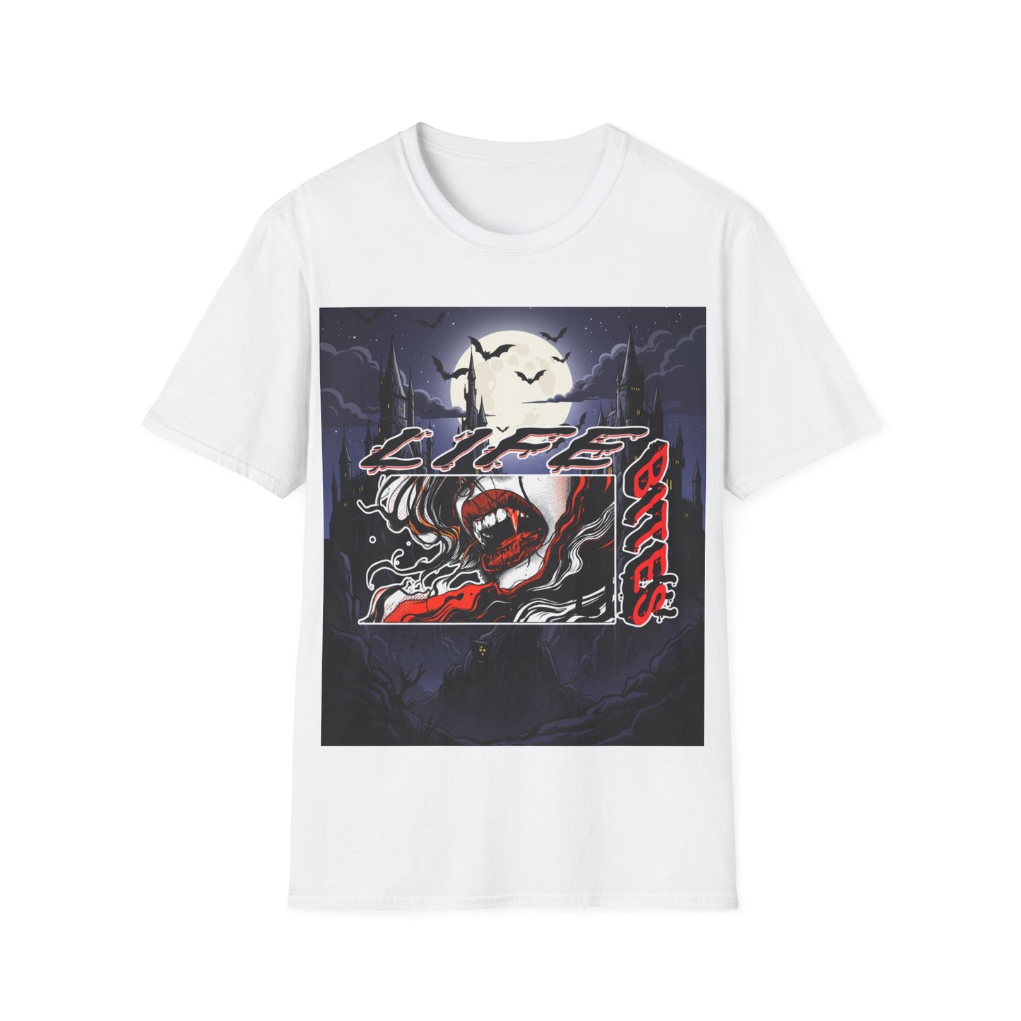 vampire night t-shirt — gothic moonlit graphic tee