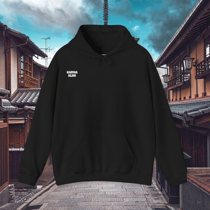 Samurai Graphic Hoodie Bushido Never Sleeps | Chill Society Samurai Hoodie | Unisex Japanese Streetwear Pullover | Bushido Graphic Hoodie | White Samurai Sweatshirt