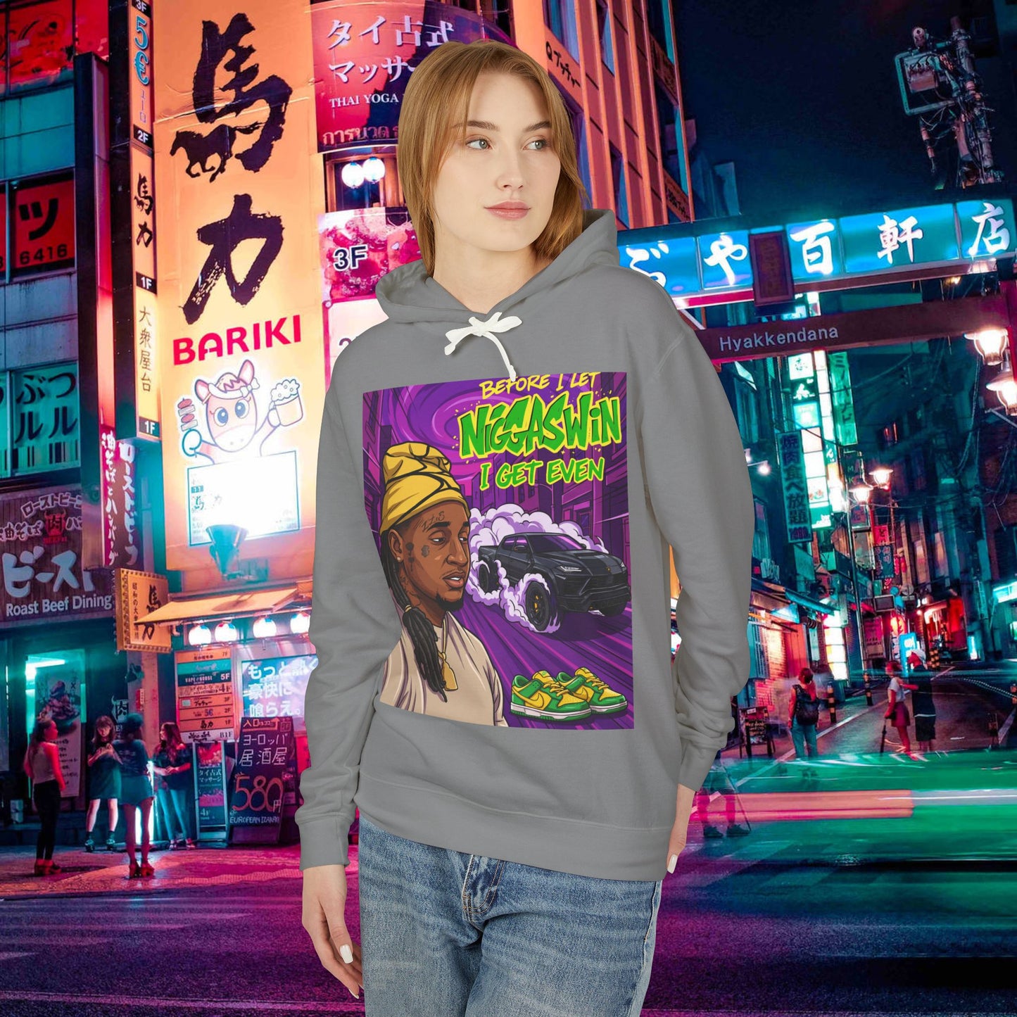 unisex lightweight hooded sweatshirt