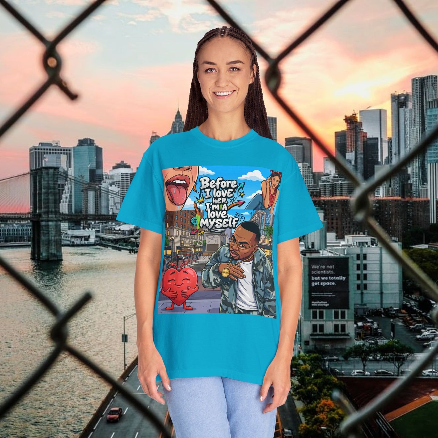 love yourself graphic tee — inspirational self-love t-shirt