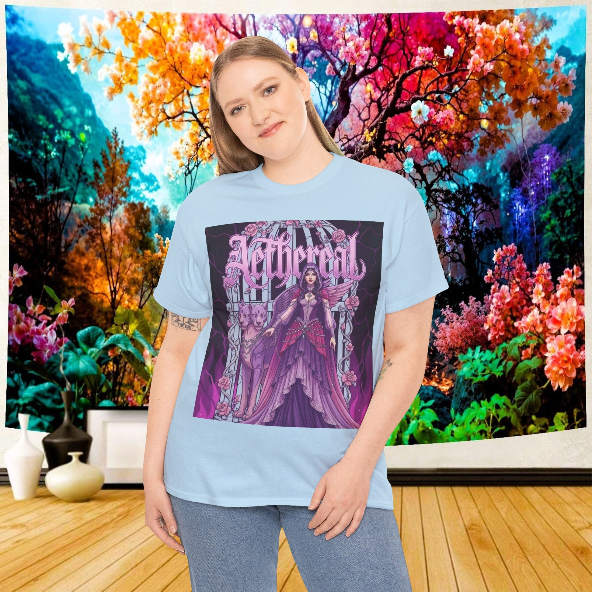 Aetherial Dream Tee Mystical Vibes | Chill Society Mystical Tee | Aetherial Graphic Shirt | Mystical Vibes Unisex Tee | Dream Inspired Streetwear Tee