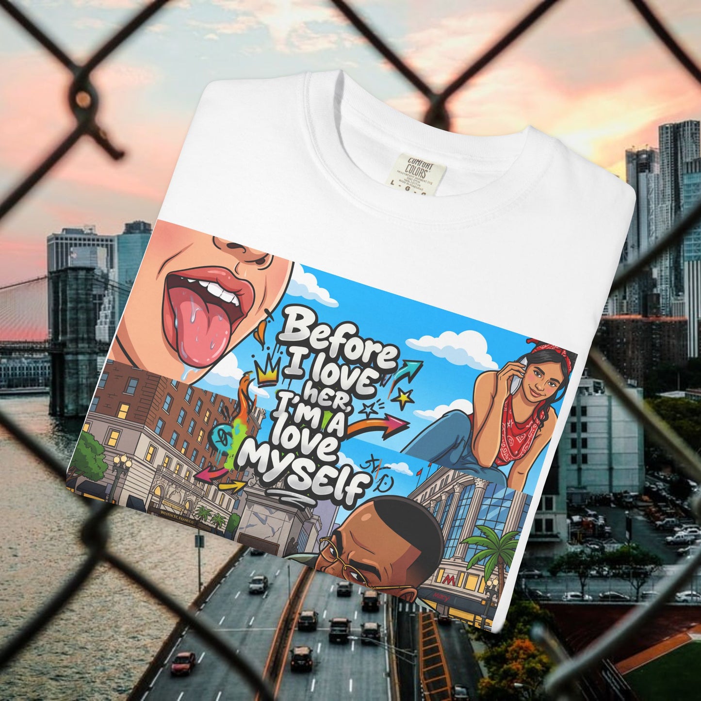 love yourself graphic tee — inspirational self-love t-shirt