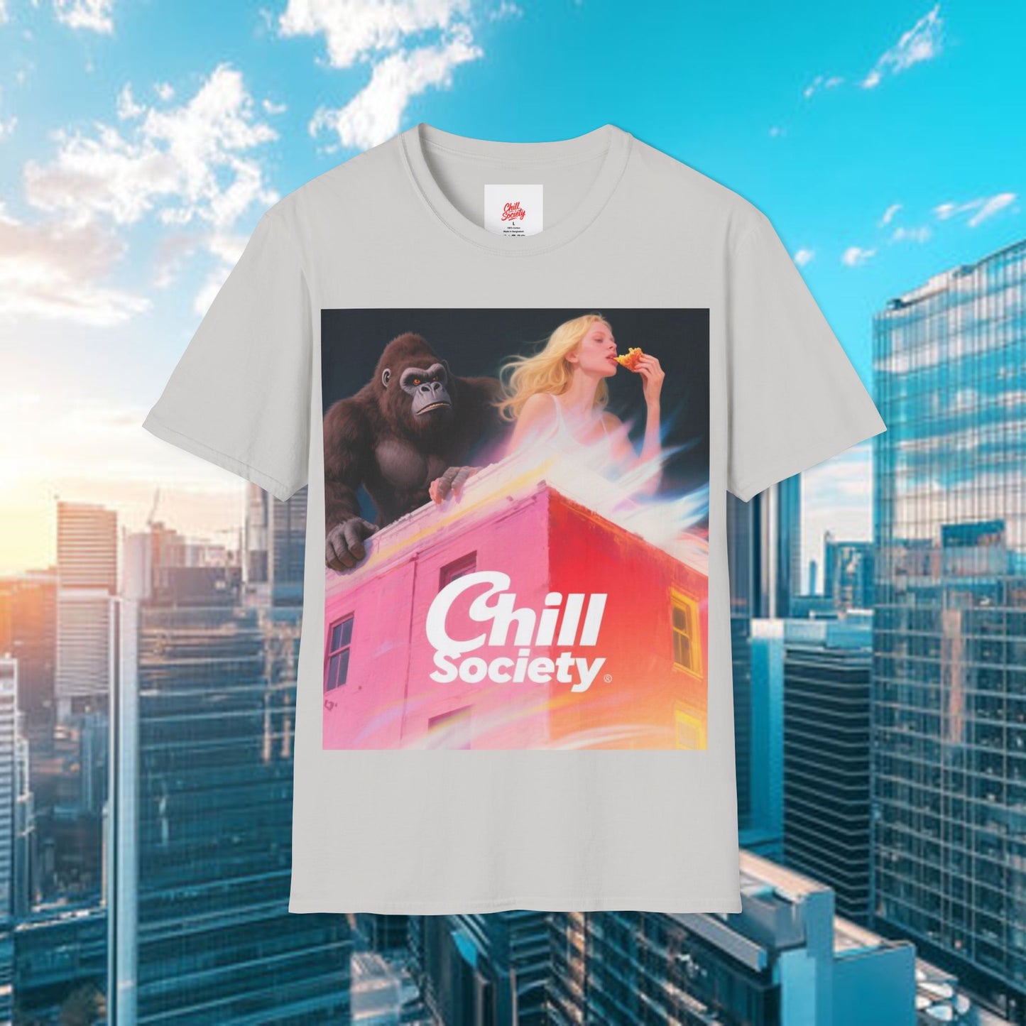 chill society t-shirt — relaxed vibes graphic tee