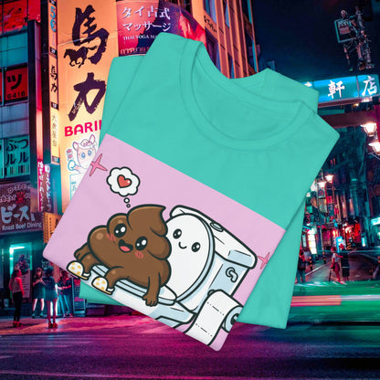 Making Room For More Tacos T‑Shirt — Cute Toilet & Taco Cartoon Tee